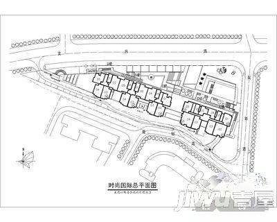 时尚国际3室2厅2卫121㎡户型图