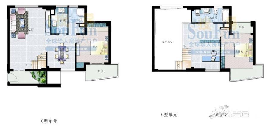 中铁海湾华庭1室1厅1卫户型图