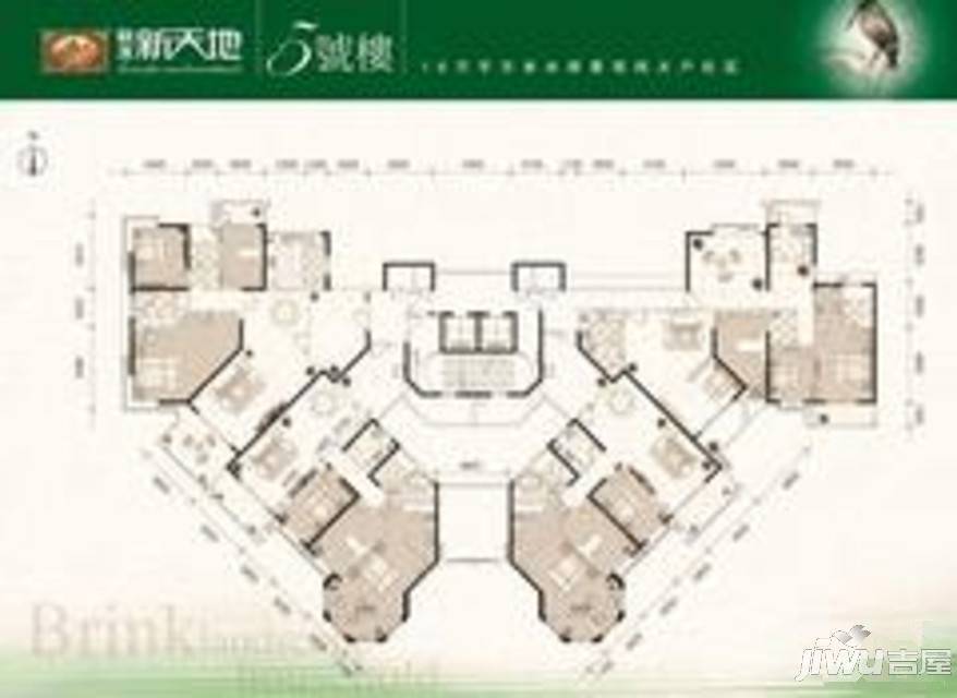 联发新天地三期3室2厅1卫户型图