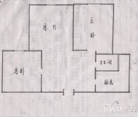 湖景华庭2室2厅1卫户型图