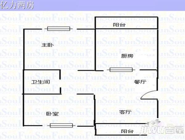 亿力音乐花园一期3室0厅0卫户型图