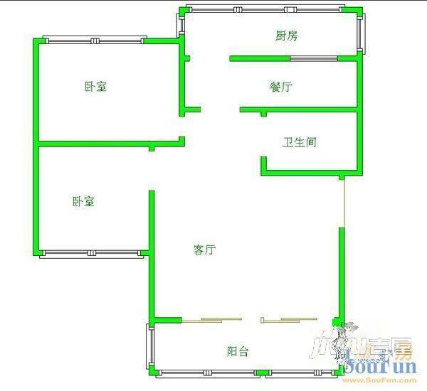 新港龙花园4室3厅2卫164㎡户型图