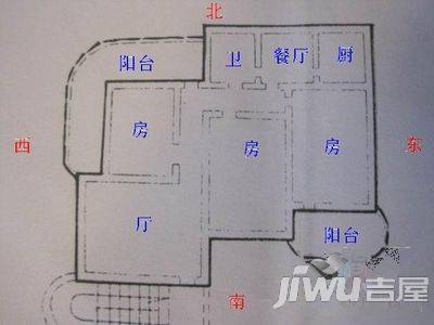 金榜铁路家园3室2厅1卫户型图