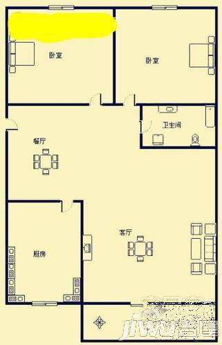 芙蓉苑3室2厅2卫户型图