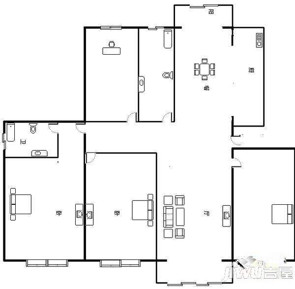 御景豪庭7室3厅4卫461㎡户型图