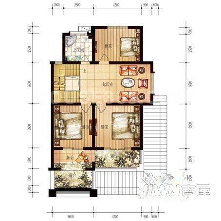 纺织路2室2厅1卫户型图