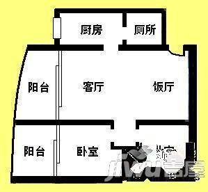 达嘉馨园3室2厅2卫户型图