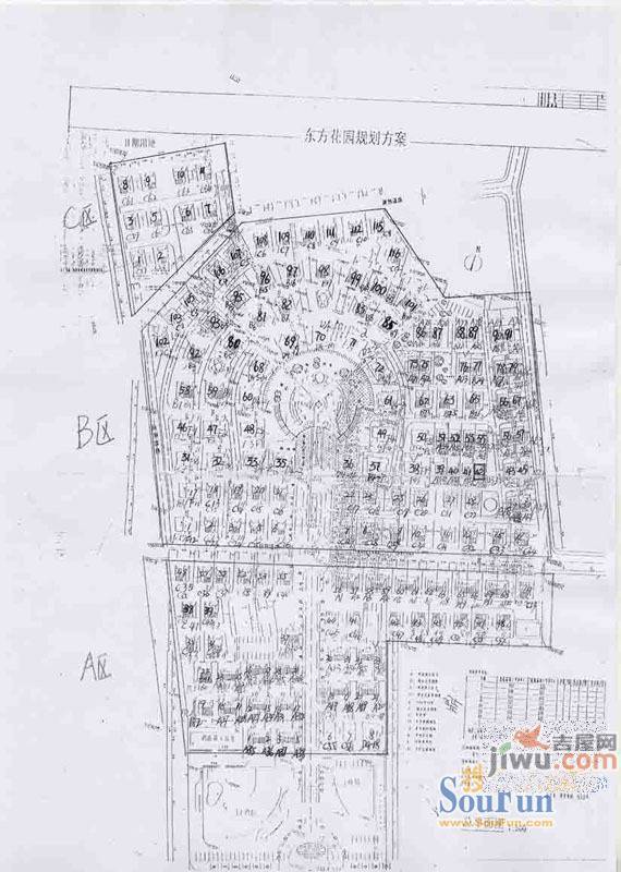 东方花园(★)规划图1