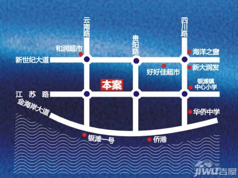 天琴湾位置交通图图片