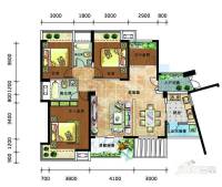 华川爱丁堡3室2厅2卫143㎡户型图