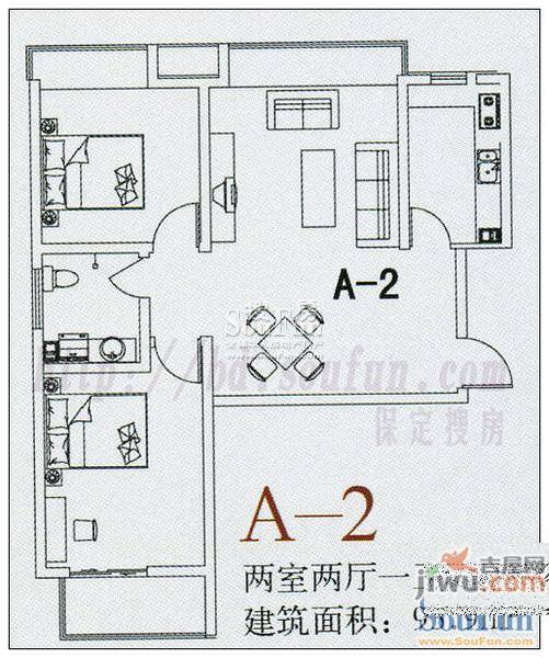 中央峰景0室0厅1卫94㎡户型图