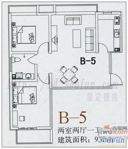 中央峰景0室0厅1卫94㎡户型图