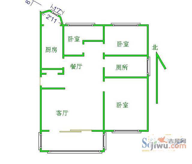 茗畅园2室0厅0卫户型图