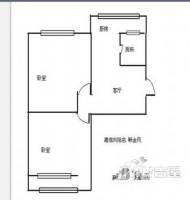 丝绸厂宿舍2室1厅1卫户型图