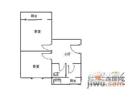 冠城园2室0厅0卫户型图