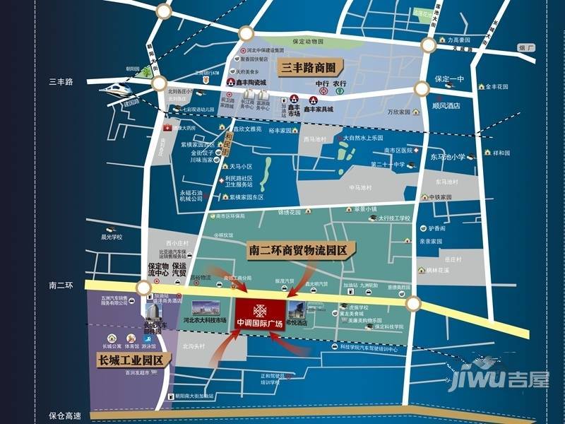 中调国际广场位置交通图