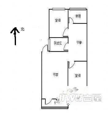 金线小区2室0厅0卫户型图