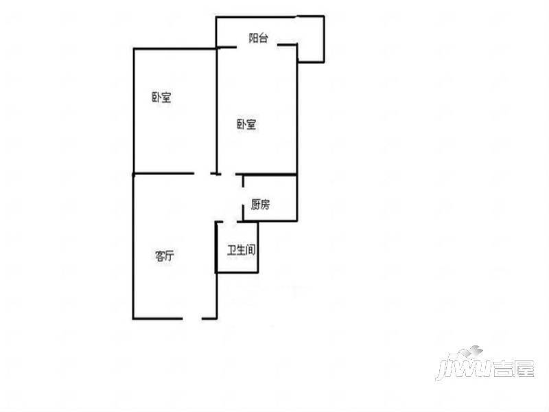 学府花园2室0厅0卫户型图