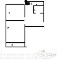 金利小区2室0厅0卫户型图