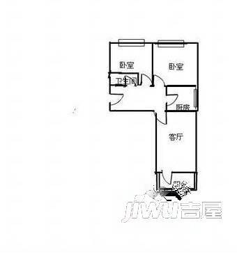 京电北院3室1厅1卫户型图