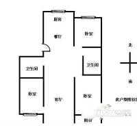 馨和家园3室2厅1卫户型图