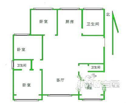 广厦新区2室0厅0卫户型图