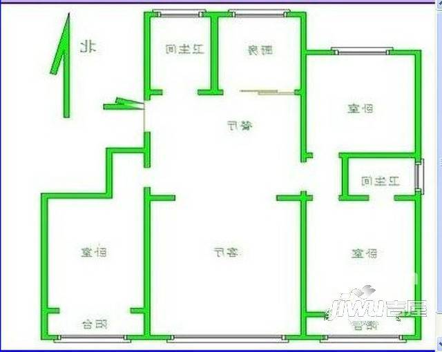 广厦新区2室0厅0卫户型图