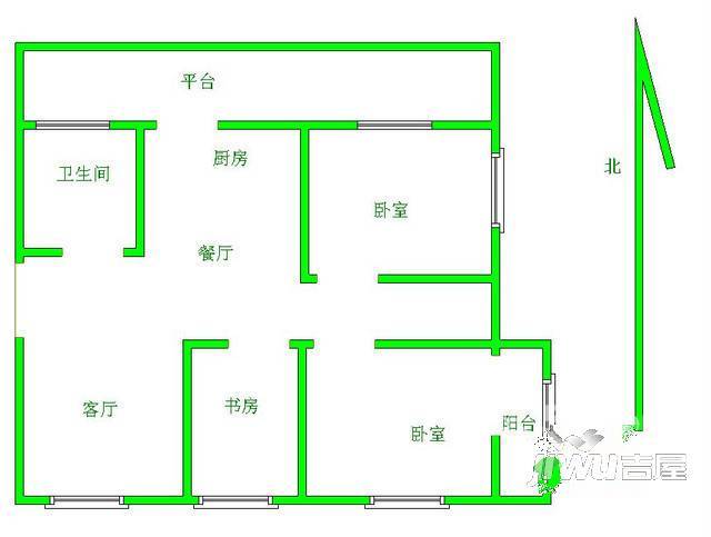 盛兴园2室0厅0卫户型图