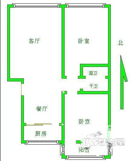 盛兴园2室0厅0卫户型图