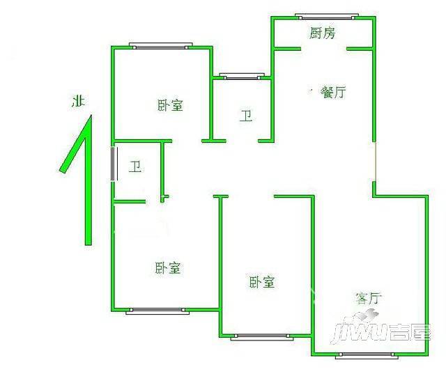 世家郦园0室1厅0卫户型图