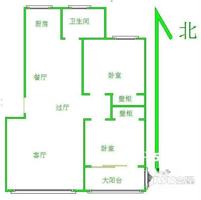 宜家花园2室0厅0卫户型图