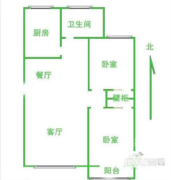 宜家花园2室0厅0卫户型图