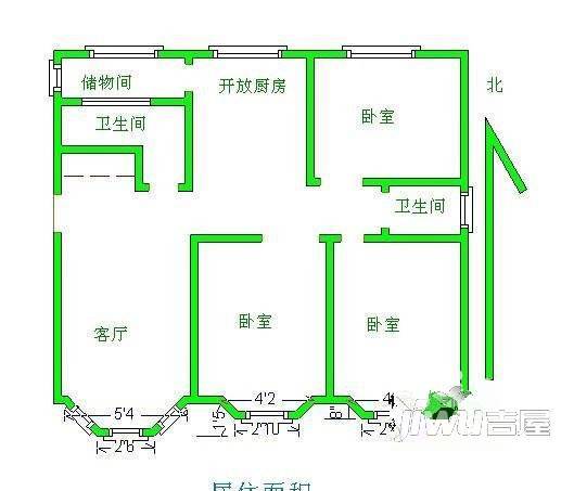 宜家花园2室0厅0卫户型图