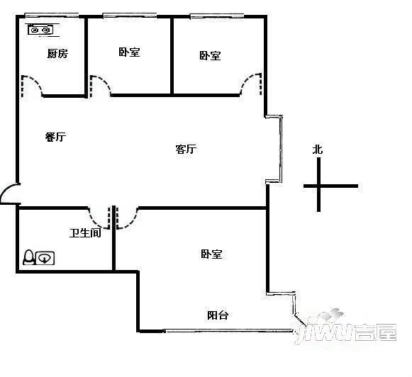 尚北岚庭2室0厅0卫户型图