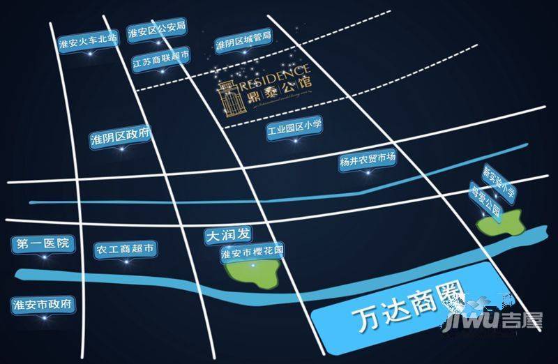 鼎泰公馆位置交通图1