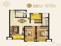 建滔裕花园2室2厅1卫107㎡户型图