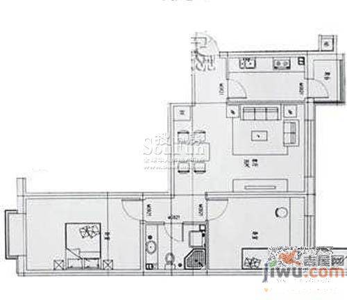 东苑新城3室2厅2卫114㎡户型图