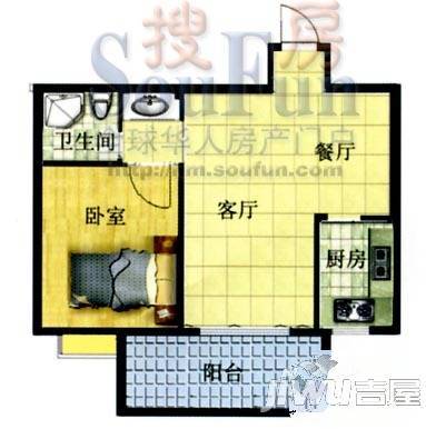 鼎丰丽景天下2室2厅2卫88㎡户型图