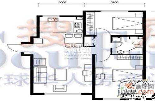 兴泰青橙部落2室1厅0卫97㎡户型图