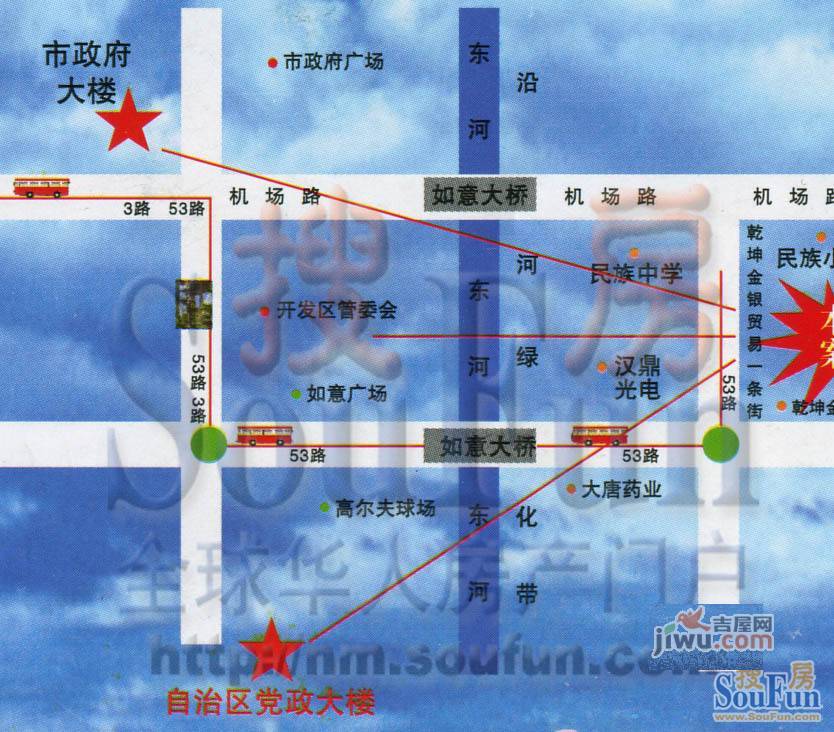 东润豪景位置交通图1