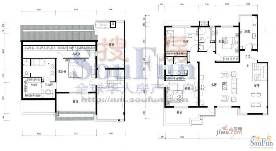 天骄领域5室2厅3卫户型图