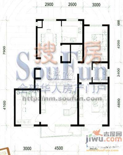 亲亲我家3室2厅2卫136.5㎡户型图