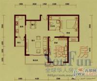 观府2室2厅1卫101.7㎡户型图