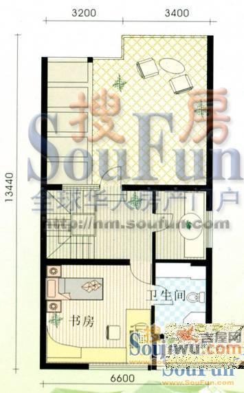 桥华世纪村紫华园1室0厅0卫户型图