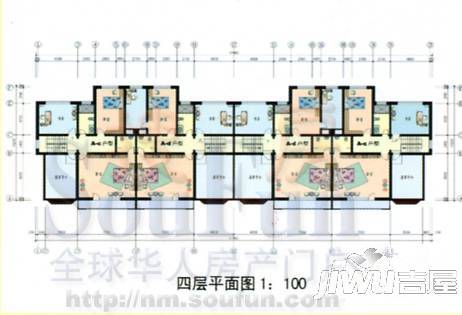 金桥佳园别墅2室2厅1卫户型图