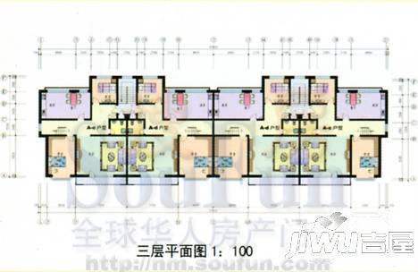 金桥佳园别墅2室2厅1卫户型图