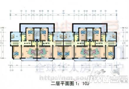 金桥佳园别墅2室2厅1卫户型图