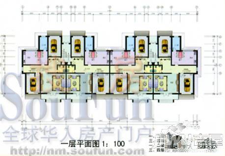 金桥佳园别墅2室2厅1卫户型图