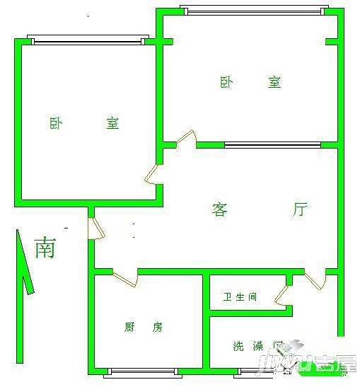 金岁小区4室2厅2卫户型图