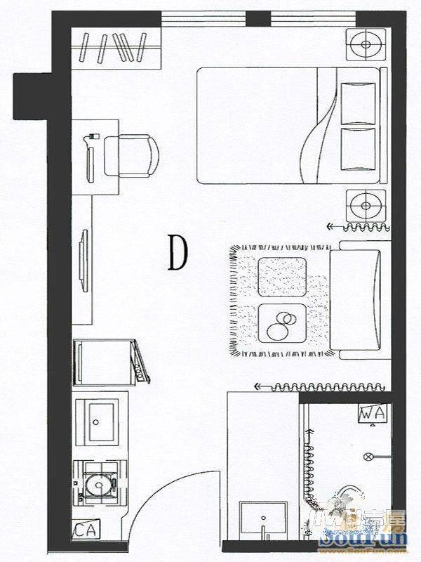 平远小区2室2厅0卫户型图